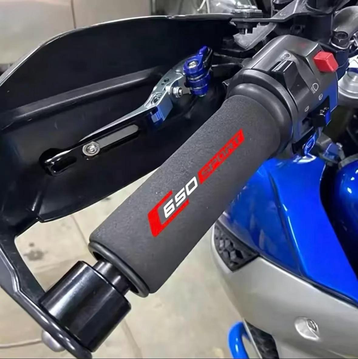2016-2025 For BMW C650 SPORT Motorcycle Grip Cover Shockproof Motorcycle Sponge Grip Non-slip Handlebar Grip Sponge Cover