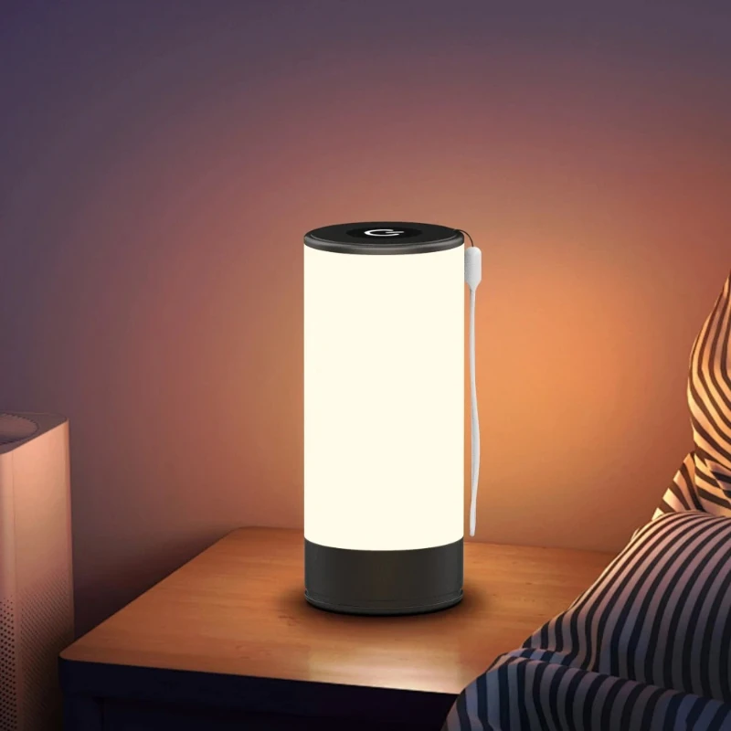 

Touch bedside table light with RGB mode dimmable cordless small light multi-color bedside table