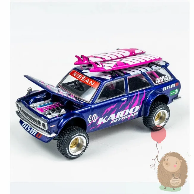 

Модель автомобиля Kaido House MINIGT 1/64 Datsun 510 Wagon V2 из литого сплава, коллекционная игрушка