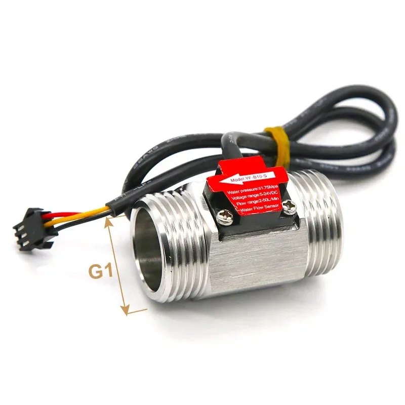 Imagem -02 - Sensor de Fluxo de Turbina de g1 g1 g1 g1 g3 Polegada Rosca Externa Npn Hall Sensor de Fluxo de Água Aço Inoxidável 304