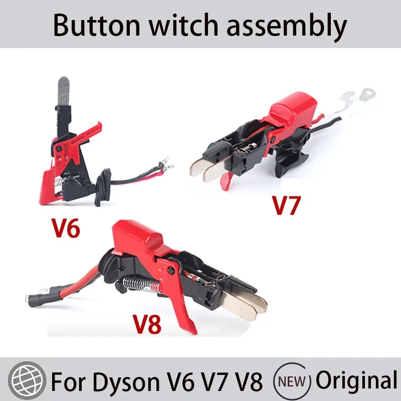 For Dyson V8 V7 V6 switch assembly robot Original vacuum cleaner accessories replaceable spare parts for dyson v8 cyclone separator spare parts original v7 motor head filter dust bin robot vacuum cleaner replaceable accessories