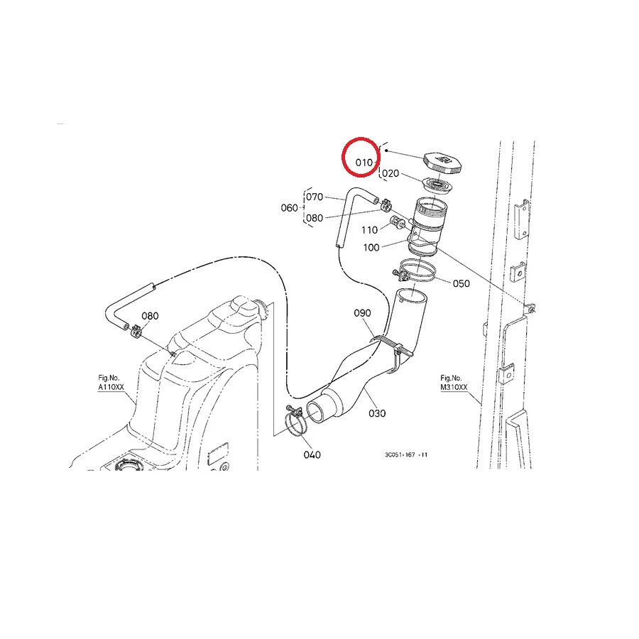 Fuel Cap For Kubota Tractor M6040DH,M7040,M8540,M9540,M4N-071,M5040DT ,M5140F ,M5660,M5N-111,M6040DT,M7040DT