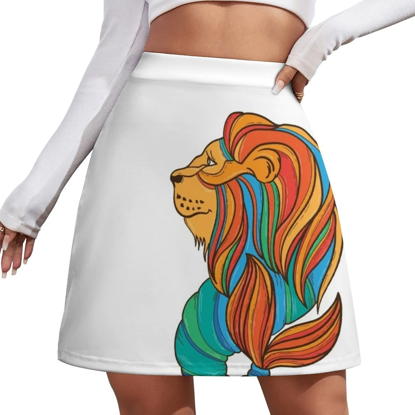 

Merlion Mini Skirt summer dress for women 2025 summer clothes Mini Skirt