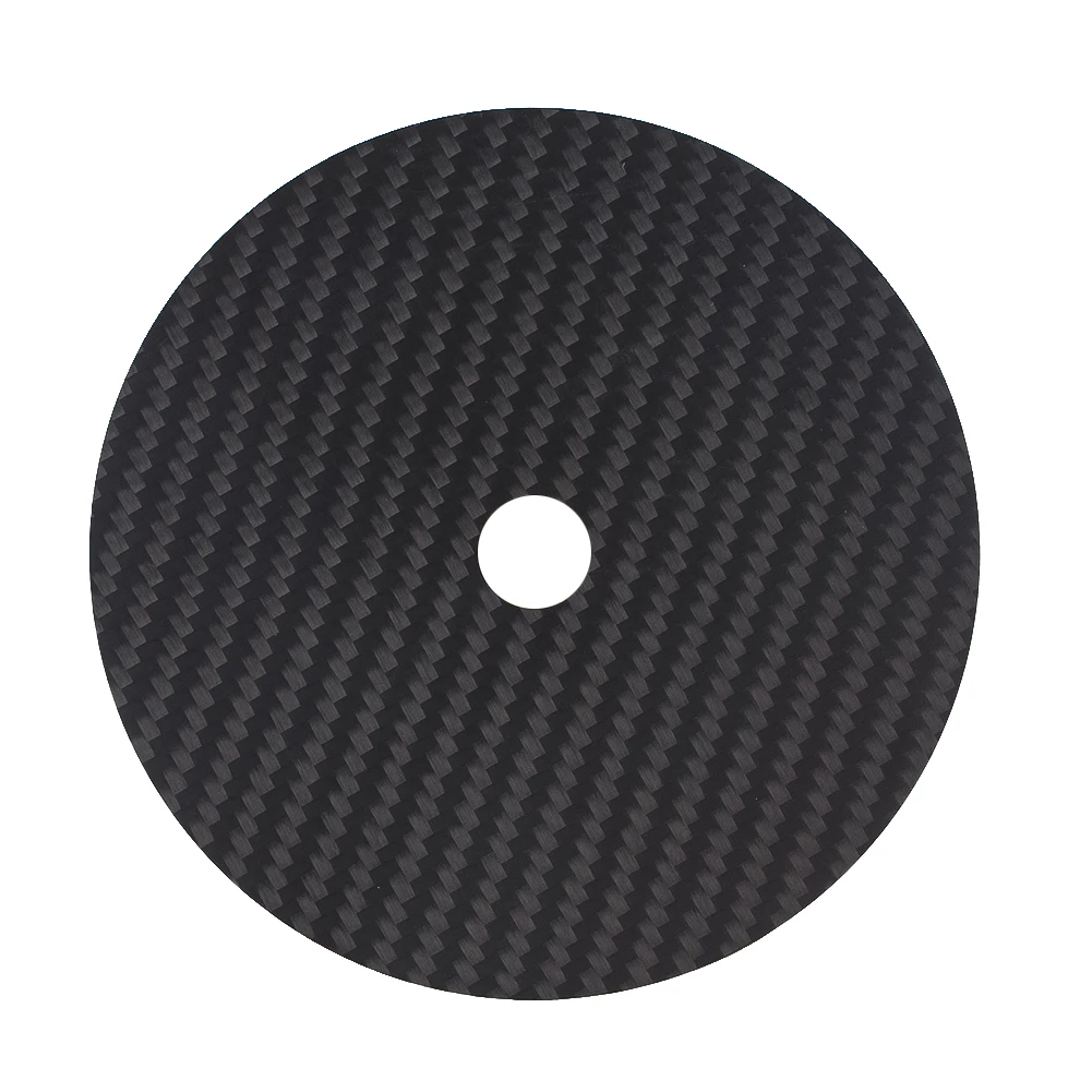 Carbon Fiber Disc CD Player Holder Mat Real 3K Carbon Cup Mat Stand Display DIY Hard Technology Enthusiast Musical