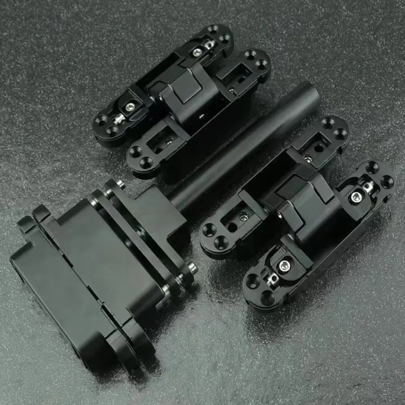 Silent concealed hidden wooden door hydraulic buffer cross hinge 180 degrees y