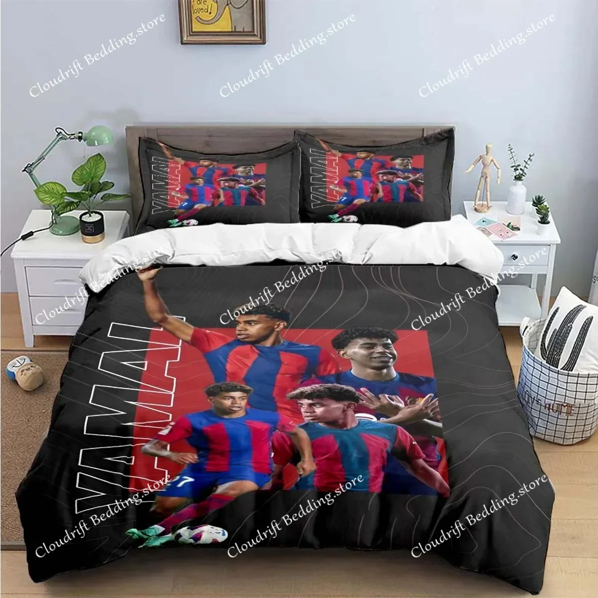 

Spain Football Cenozoic Star L-Lamine Y-Yamal Bedding Sets Bed Supplies Set Duvet Cover Bed Comforter Set Bedding Set Gift029