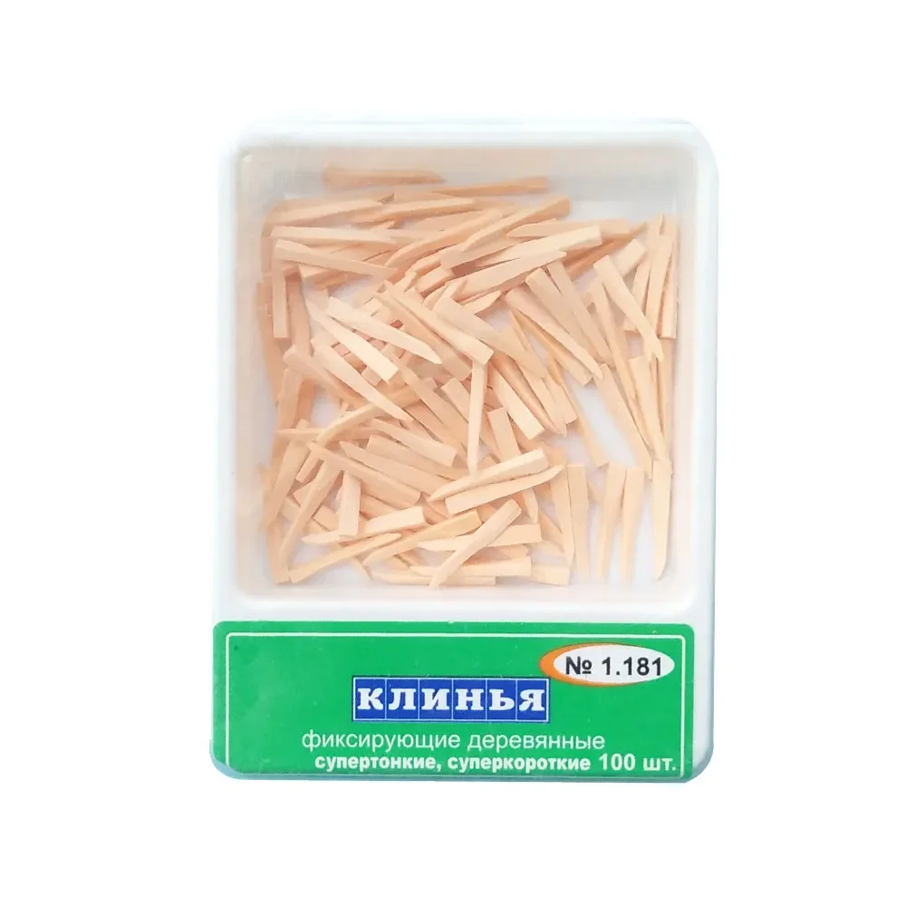 400pcs/box Dental Wooden Wedges 1.085 Interdental Contoured Nonexpansion Dental Wedges Dental Matrices Russia Dentistry Material