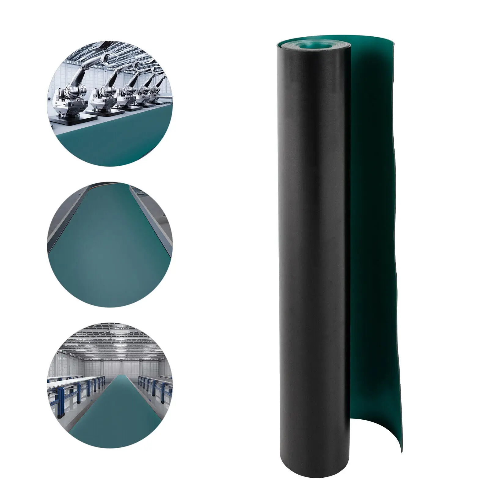 

PC Building Rubber Anti Static Mat Green Grounding Roll ESD Floor Mat For Table