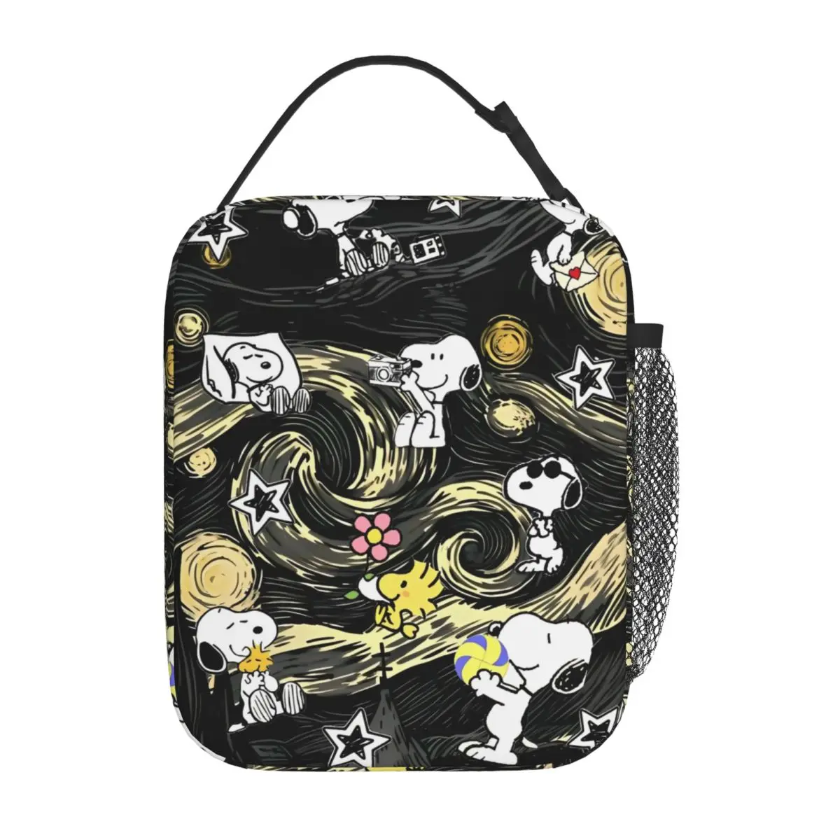 

Snoopys Cute Dogs Woodstock Insulated Lunch Bags Food Bag Portable Cooler Thermal Lunch Boxes For Travel