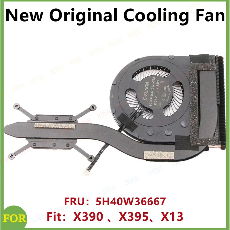 

BDBH новый оригинальный вентилятор охлаждения процессора для ноутбука Lenovo Thinkpad X390 X395 X13, радиатор, кулер FRU PN:5H40W36666/7/8