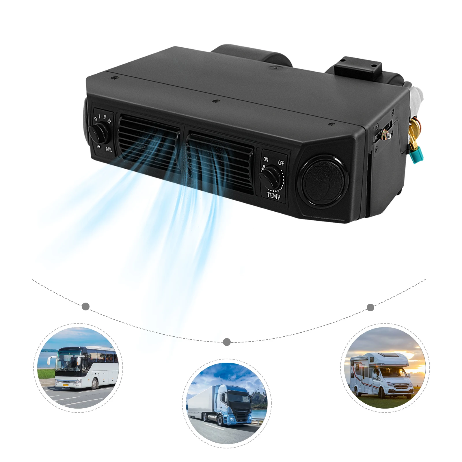 에어컨 증발기 3640kcal/H 냉각 3단계 3-8 ° C 조정 65dB 저소음 간편 세척 680m³/H 공기량