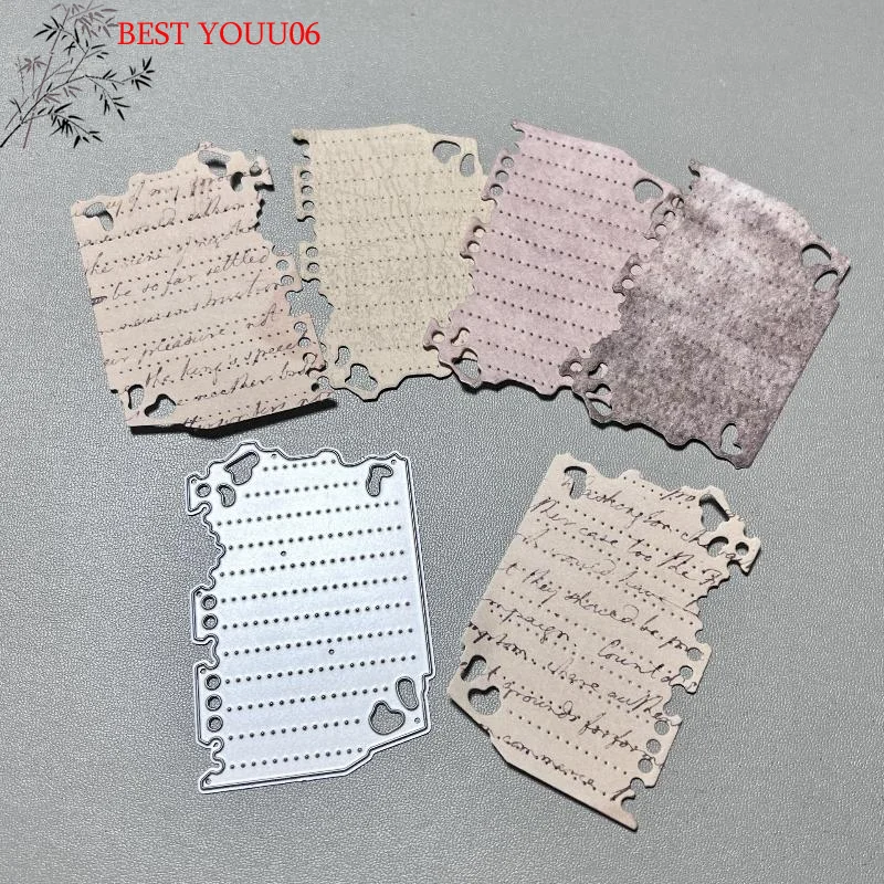 

(YOUU06)Vintage Mini Binder Frame Carbon Steel Stamping Mold For Scrapbook Journaling Decoration And Gift Card Making