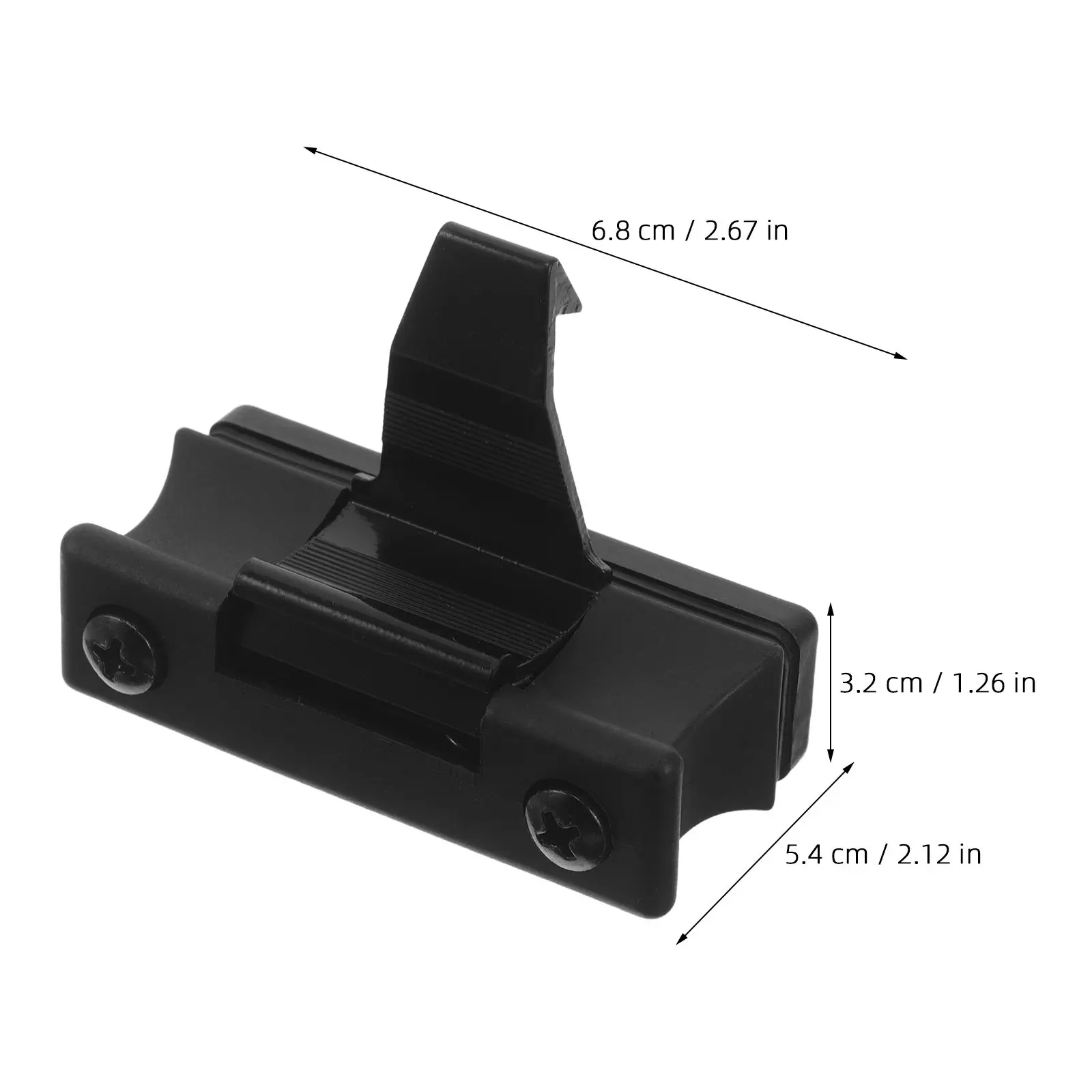 Heavy Duty Excavator Sliding Window Latch – Plastic Cab Glass Lock Replacement Snap Clip for Digger