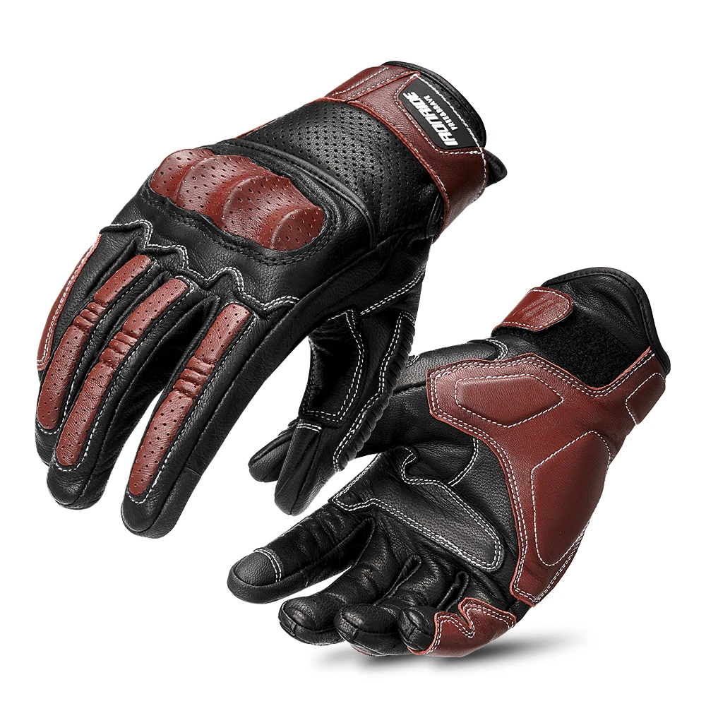 

2025 Motorcycle Gloves Men Women Moto Leather Cycling Summer Mesh Breathable Gloves Motorbike Motorcross ATV Motor Protective