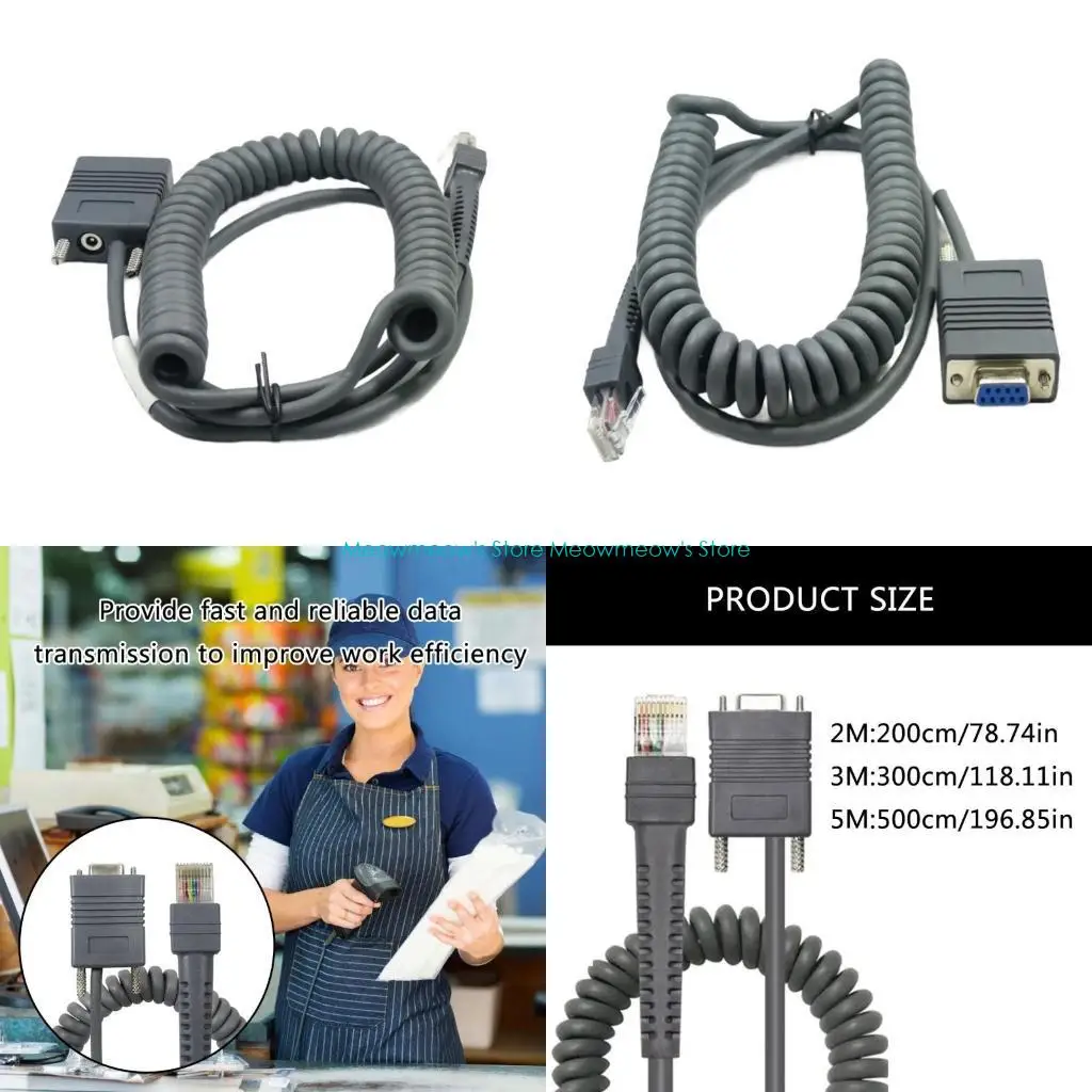 W91A RJ45 RS232 LS2208 Kabel połączenia płynne przepływy danych dla skanerów kodów kreskowych symboli