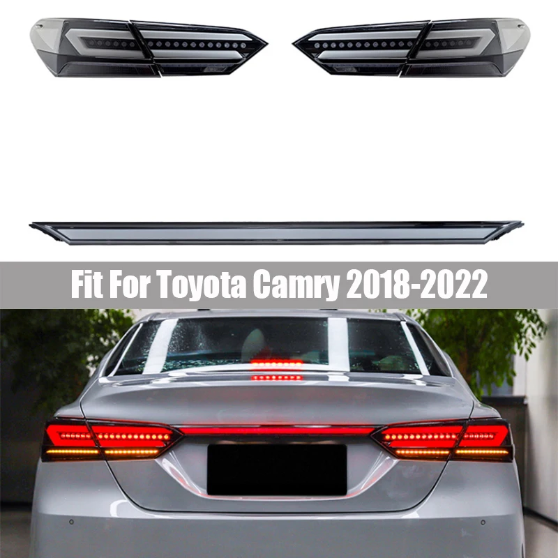 

Задние Фонари подходят для Toyota Camry 2018 2019 2020 - 2022 DRL задний фонарь сигнал поворота Задний тормозной задний фонарь Аксессуары