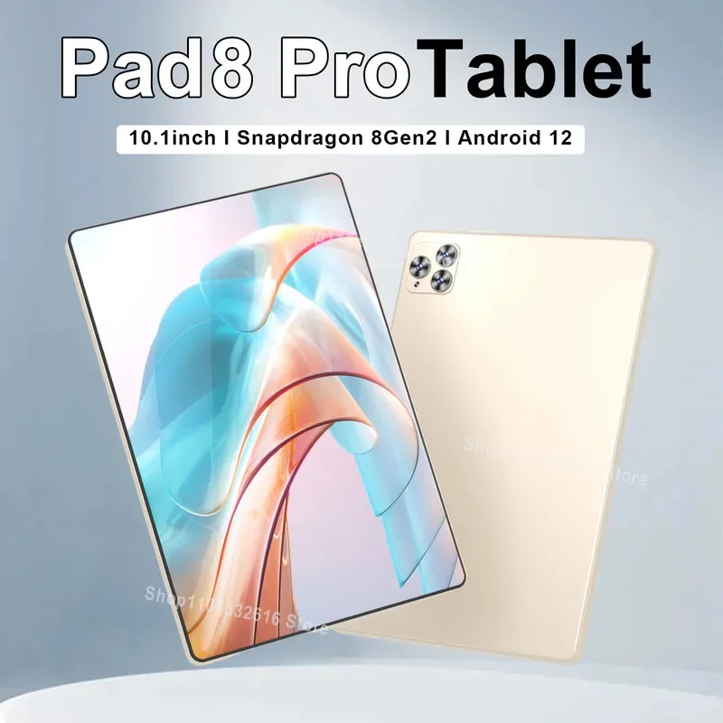 

Original Pad 8 Pro Tablet 10,1 pulgadas Qualcomm Snapdragon 8 Gen2 10 Core Android 16GB + 1024GB 10000mah 5G Dual SIM WIFI HD