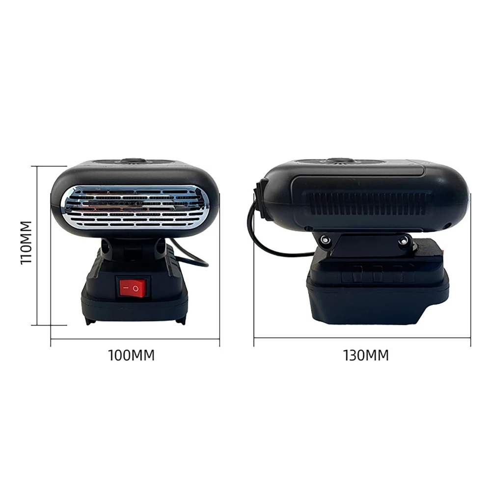 سخان سيارة شتوي لماكيتا 21 فولت بطاريات ليثيوم أيون خالية من الكابلات التدفئة والتبريد منفاخ تدفئة الهواء 2 منافذ USB لشحن الهاتف