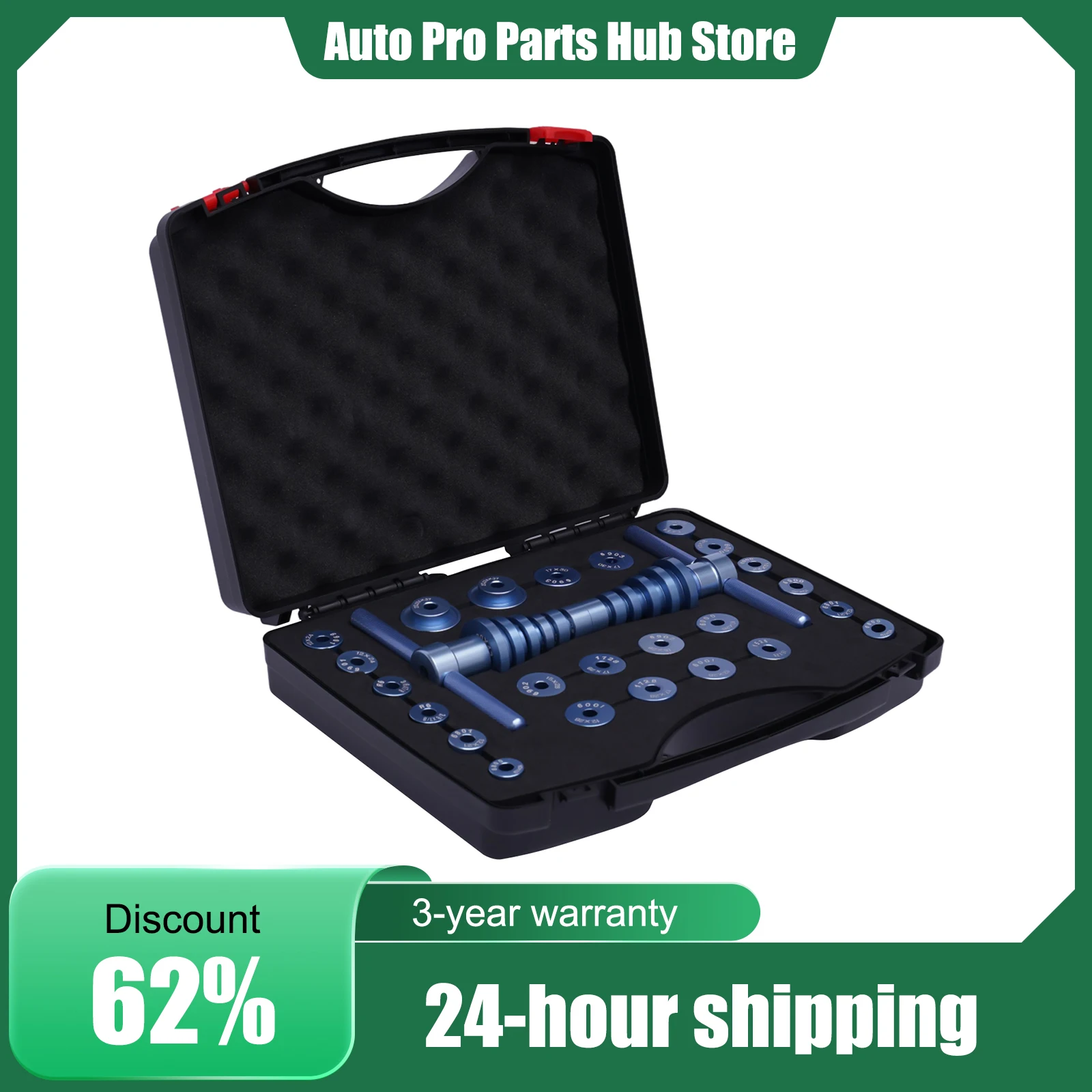 

Bicycle Bearing Press Set, Bicycle bottom bracket press set made of aluminum bearing press-in tool Installer Tool for Wheels Hub