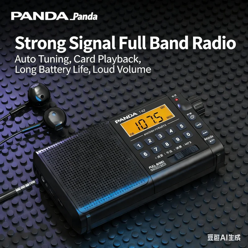 

Panda T-02 полнодиапазонный ЖК-дисплей, радио, новый MP3-плеер для пожилых людей, встроенная полупроводниковая зарядка, музыкальная карта Walkman TF