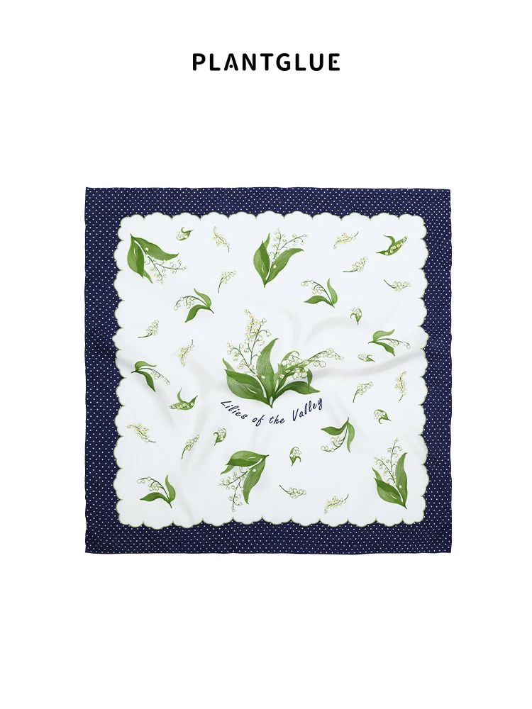 

Шелковый платок с цветочным узором Plant Boulevois Dance, квадратный, в китайском стиле, подарок на День матери, многофункциональный, с цветочным орнаментом