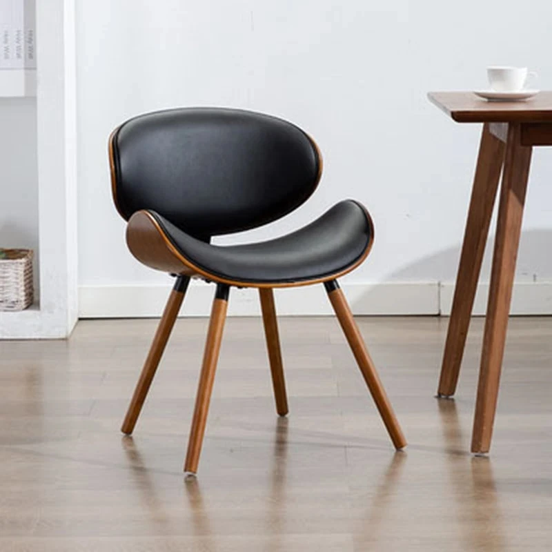 Chaises de salle à manger et de jardin en cuir et bois, mobilier moderne pour mariage, salon, maquillage, nouveauté