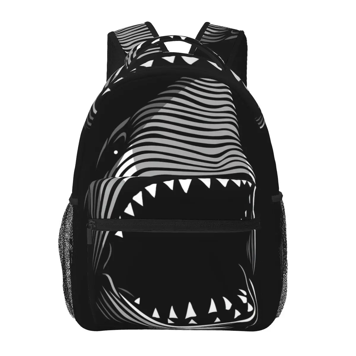 

Lines Killer Shark Backpack for Girls Boys Travel RucksackBackpacks for Teenage school bag