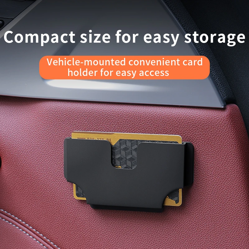 Nuevo Soporte para Tarjetas de Auto, Caja de Almacenamiento para Vales, Ranura para Tarjetas de Combustible de Alta Velocidad, Soporte para Tarjetas, Accesorios Creativos para Auto