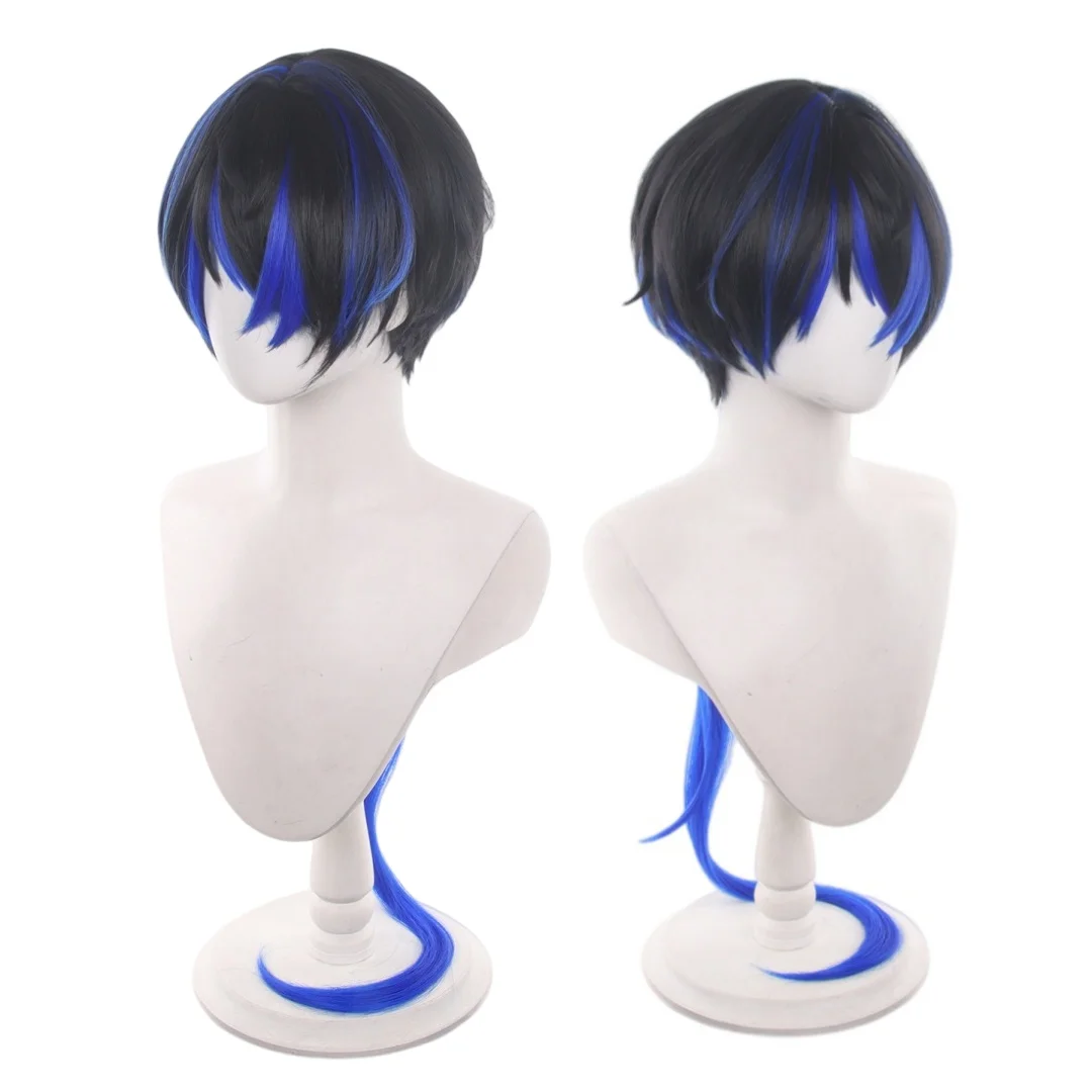 Daphne Neverness to Everness NTE cosplay wig black blue short wig