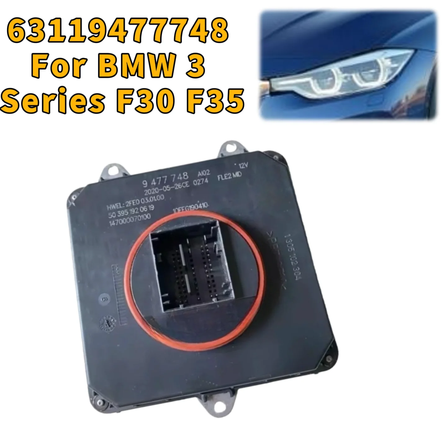

63119477748 For BMW 3 Series F30 F35 Headlight Control Unit Module DRL Ballast Module Angel Eye Computer Module Car Accessories