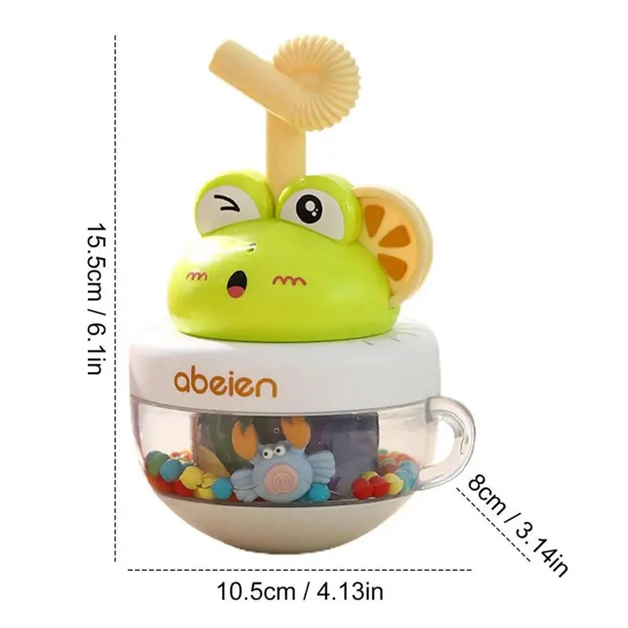 Amphibien spielzeug Kleinkind kriechen Schaukel Bad Spielzeug Spritz spielzeug mit Glocke Junge Badewanne Bad Dusche Becher Bad Spielzeug (voll qualifiziert)