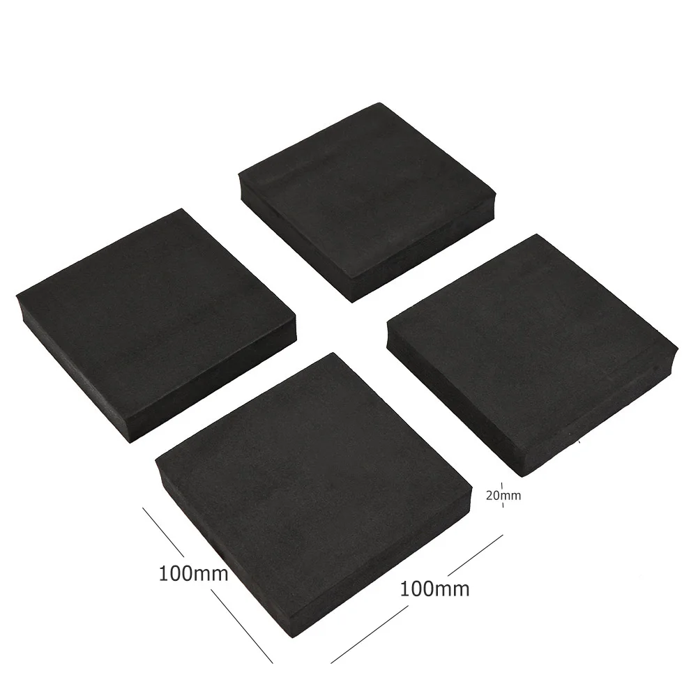 4pcs Anti-Vibration Pads Sponge Non-slip Mats Square Universal Silent Portable Multi-function Lightweight Kitchen Bathroom Tools