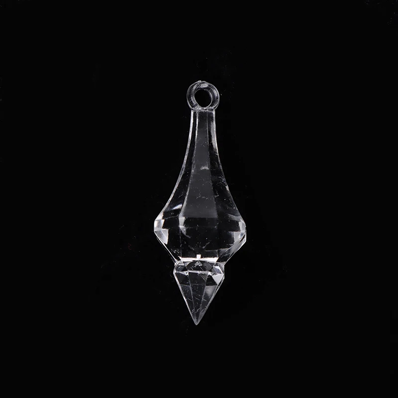 10pcs Acrylic Crystal Drop Pendant Prisms Chandelier Curtain Chrismas Wedding Party Lighting Christmas Lamp Hanging Parts