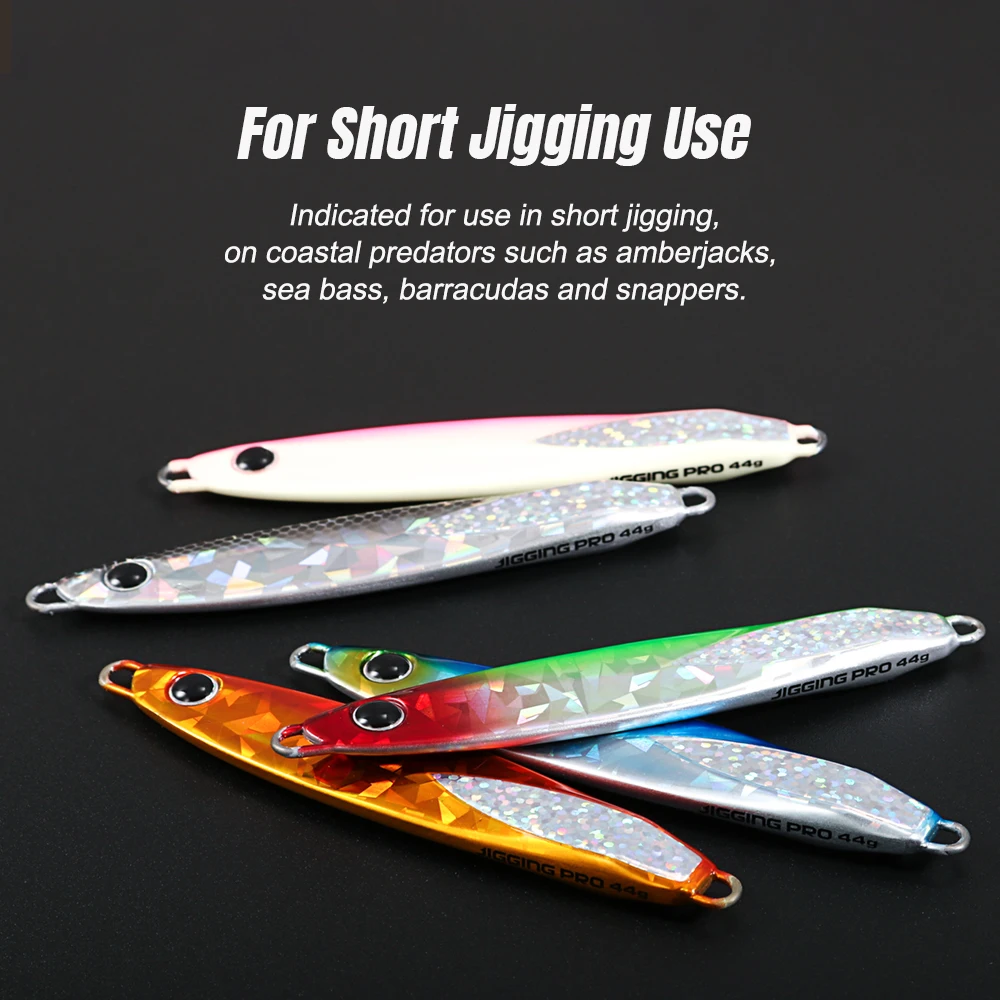 JIGGING PRO Leppa Jig 22 جرام 33 جرام 44 جرام 55 جرام بطيئة الملعب القفز إغراء الشاطئ الصب تهزهز المياه المالحة الصيد إغراء الرفراف العنبر التونة