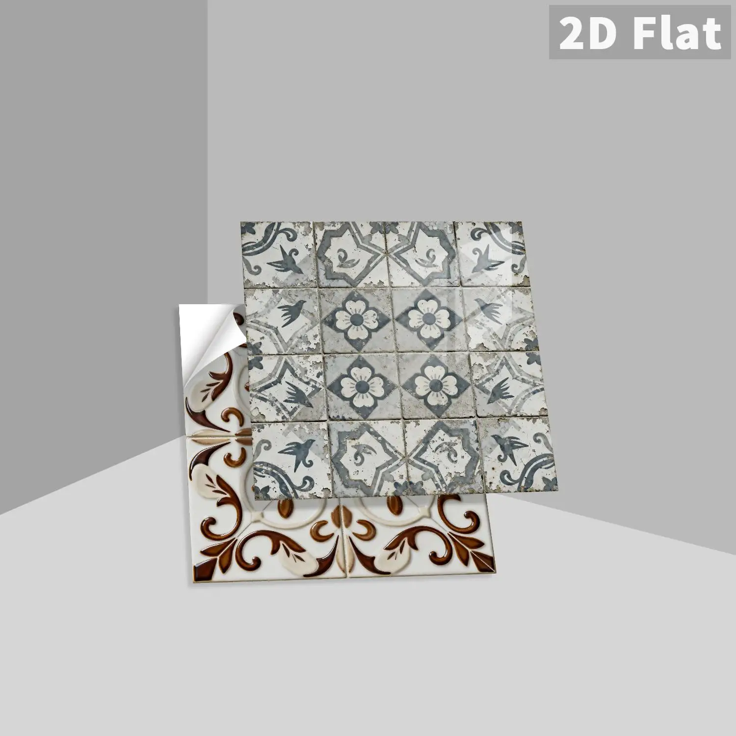 

36 pieces of vintage Moroccan self-adhesive waterproof tile stickers for kitchen, bathroom, background, and home decoration