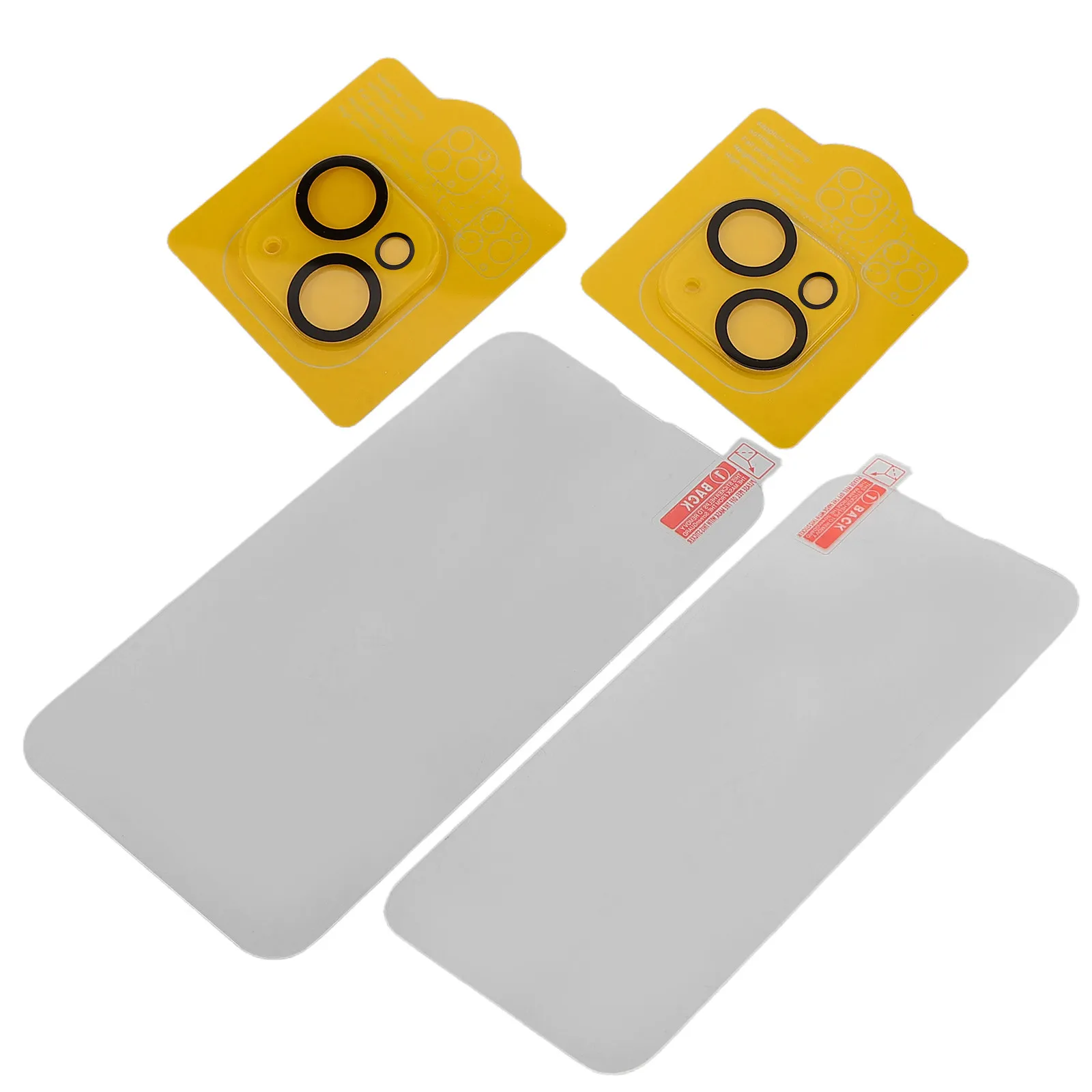 

2Sets Smartphone Tempered Glass Screen Protector Compatible with Iphone 13 Mini Full Coverage High Definition Phone Film Camera