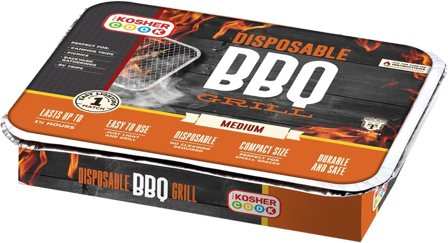 

Disposable Charcoal Grill - Ready To Use Portable Bbq Grill - Easy To Light Portable Charcoal Grill Kosher