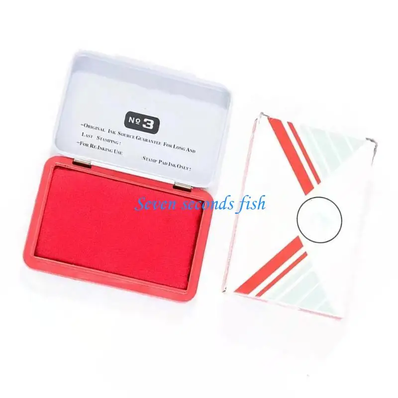 L74B Business Stamp PAD RAPIDE Séchage tampon PAD ENK PADPRIMENT PAD ENK POUR POUR LES CONTRATS FINANCIERS CHECKS 90X56MM