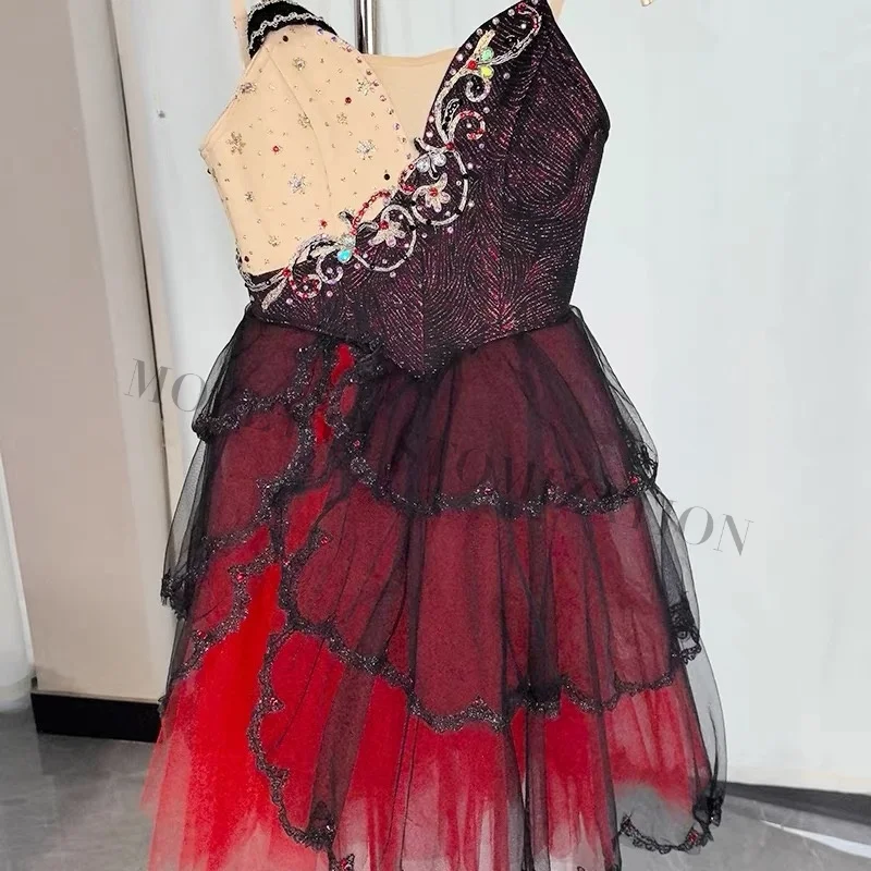 

Элитное Новое Индивидуальное Длинное Платье для Балетных Выступлений и Конкурсов «Дон Кихот Эсмеральда» для Взрослых и Детей