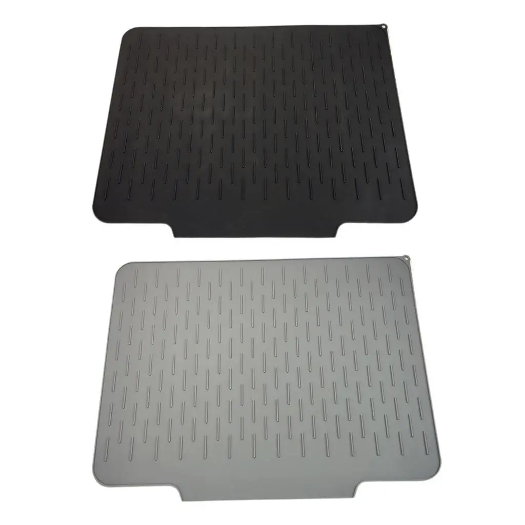 Dish Drying Mat Slope Drain Pad for Glass Utensil Easy Clean Non Slip Multiple Usage Insulation Draining Mat Dish Drainer