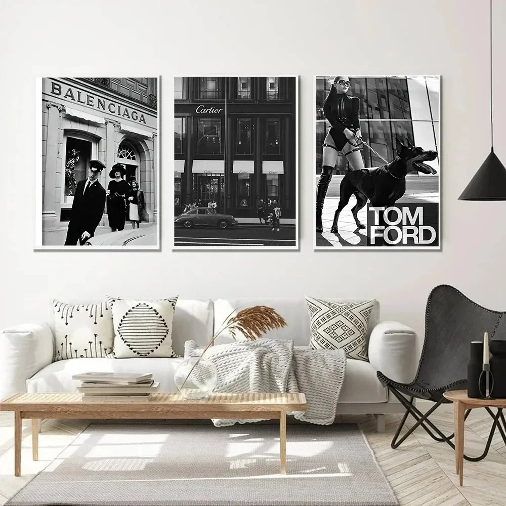 Nordic Posters And Prints Wall Pictures Paris Champs Luxury Shop Race Car Wall Art Canvas Painting For Living Room Home Decor