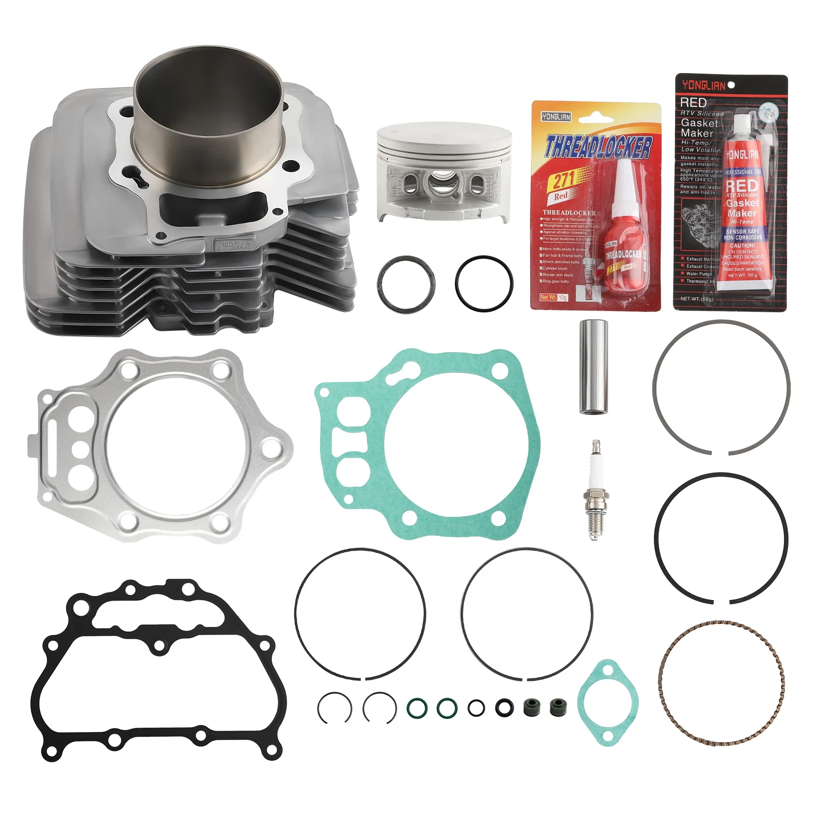 Rebuild Kit Cylinder Piston Fit for Honda 2005 2006-2011 TR X500 TRX500 Foreman Top End