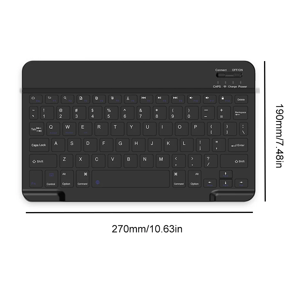 

Для Samsung Galaxy Tab A9 Plus 11-дюймовый чехол с Bluetooth-совместимым чехлом для клавиатуры с мышью, чехол для клавиатуры, беспроводная клавиатура