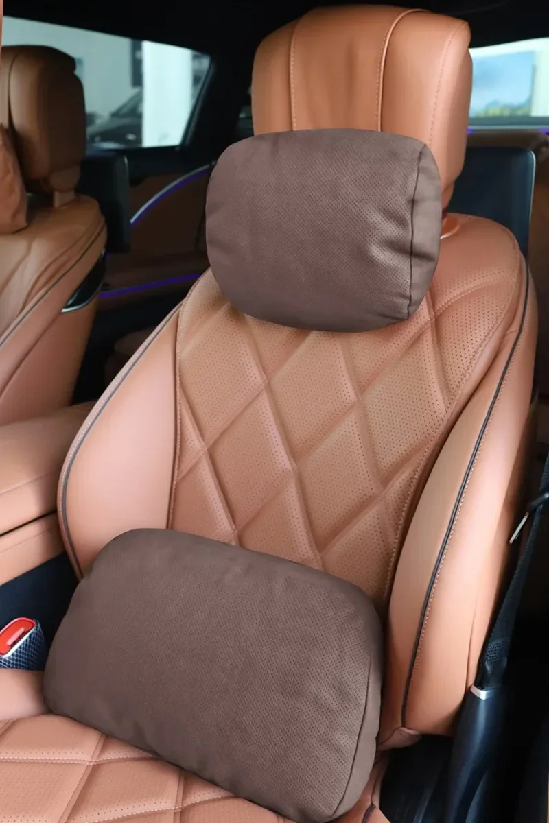 Hochwertiges Nackenstützkissen für den Autositz, weiches, atmungsaktives Kissen, lindert Nackenverspannungen, bequemes Zubehör für den Fahrspaß. – Detail 19