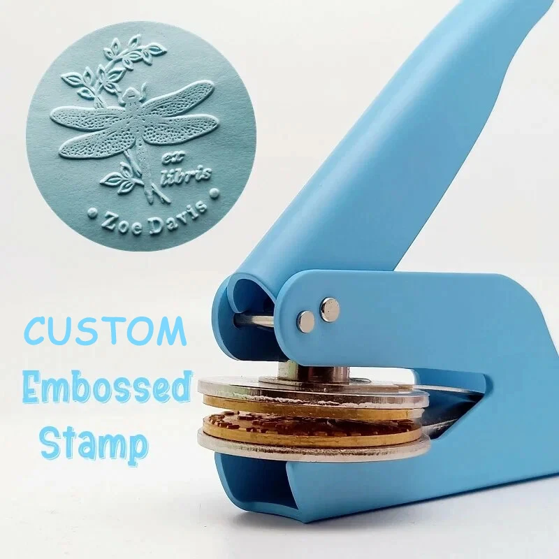 

From The Library of Custom Embosser Stamp Personalized Logo Design Stamps for Library Books Greeting Card Decor Diy Crafts