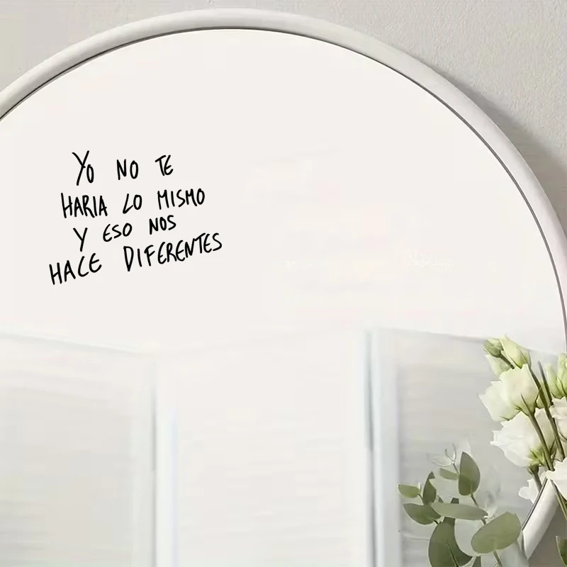I Won't Do the Same Thing to You, That's Our Difference, Mirror Makeup Mirror Stickers, Car Sticker, Car Window Decoration,