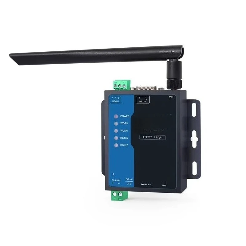 Serial RS485 RS232 to WiFi Server Converter Industrial Wireless Client Modbus Gateway MQTT Protocol W610