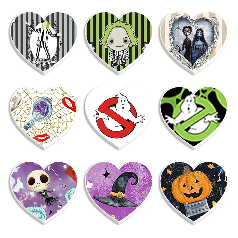 30 Pieces/lot Disney Halloween Tim Burton's Corpse Bride Flat Resin Planar Resin DIY Earrings Home Phone Case Bag Accessories