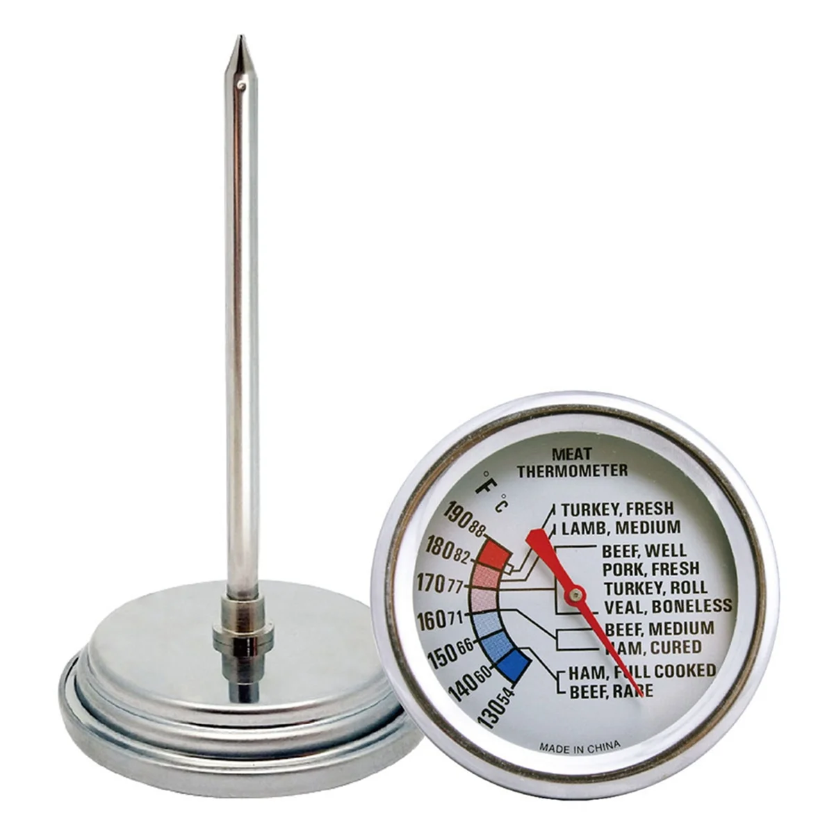 BBQ Meat Thermometer Food Grade Safe Waterproof Cooking Food Thermometer for Home Cooking Turkey Pork Beef Chicken