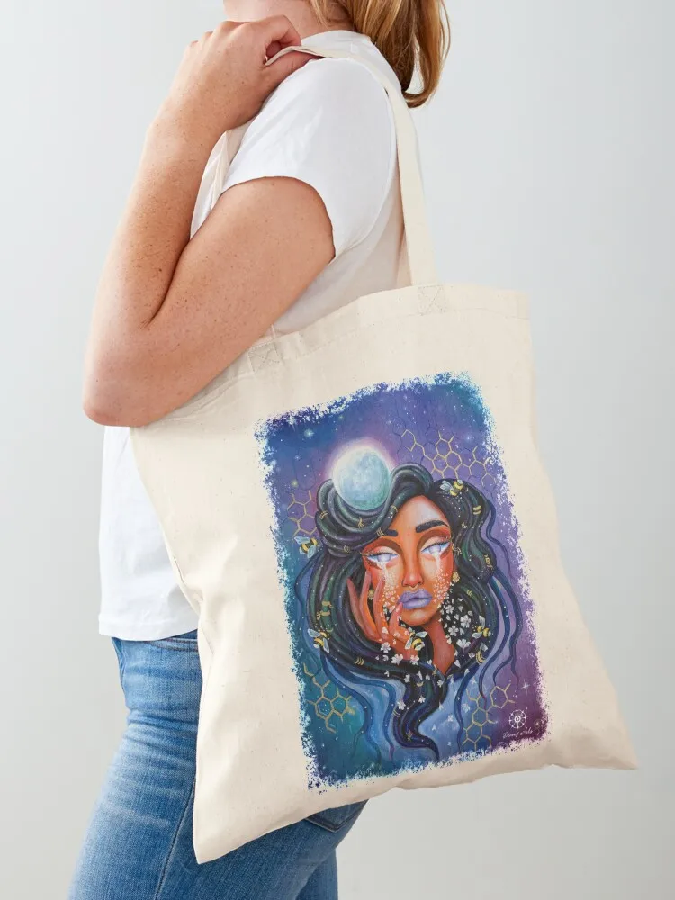 The Crying Girl Tote Bag حقائب اليد حقيبة تسوق حقائب فاخرة للنساء حقيبة تسوق نسائية #1